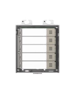 2N IP Verso 5 knoppen module met naamplaatjes en achtergrondverlichting