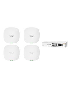 HPE Networking Instant On 1430 16G 124W Sw + 4x AP25