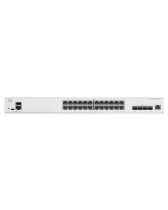 Voorkant van de Cisco Catalyst C1300-24XT managed 24-poorts netwerk switch met alle 10G ethernetpoorten en de 4 SFP+ combopoorten