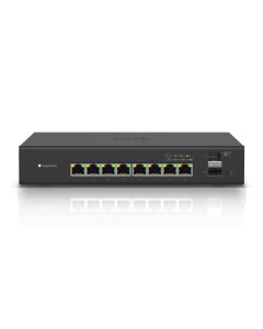 Ubiquiti EdgeSwitch 8-poorts voorkant poorten