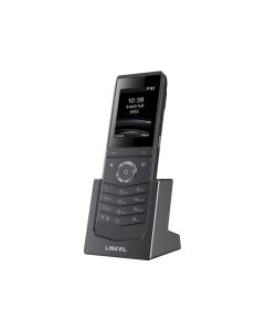 Zijkant en voorkant van de draagbare Fanvil W611W V2 WiFi telefoon