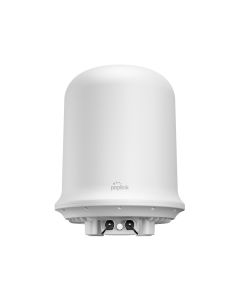Voorkant van de Peplink Dome Pro LR 5G router met ethernetaansluitingen