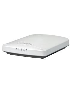 Bovenkant van het Ruckus R550 Unleashed indoor WiFi 6 access point met status leds