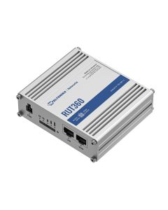 Teltonika RUT360 Industriële LTE Cat6 Router bovenkant en aansluitingen