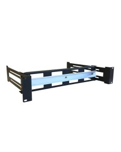 WP Rack 19 inch DIN Rail 2HE