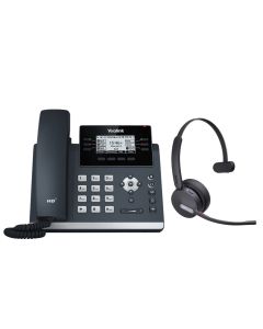 Yealink T42U WH64 Mono bureautelefoon en headset bundel 