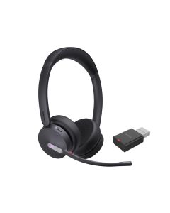Yealink WH64 Hybrid Dual Teams draadloze dubbeloors Bluetooth headset met USB-A DECT dongle