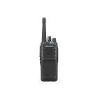 Voorkant van de Kenwood NX-1300DE3 Digitale UHF Portofoon met korte UHF antenne en accu