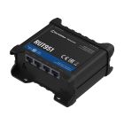 Rechter zijkant en bovenkant en onderkant van de Teltonika RUT951 4G LTE router met ethernetpoorten