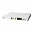 Voorkant van de Cisco Catalyst C1200-24FP-4X 24-poorts netwerk switch met alle ethernetpoorten