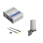 Teltonika RUTX11 4G LTE router met 6.9 dBi CELL MIMO omni antenne met 2 meter kabels