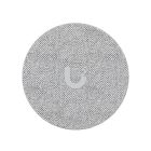 Voorkant en speakerzijde van de Ubiquiti UniFi PoE Smart Chime met Ubiquiti logo