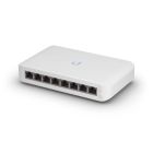 Voorkant van de Ubiquiti UniFi Switch Lite 8 PoE fanless 8-poorts managed Gigabit switch