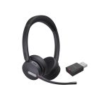 Yealink WH64 Hybrid Dual Teams draadloze dubbeloors Bluetooth headset met USB-A DECT dongle