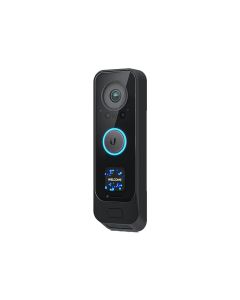 Schuin voorkant van de Ubiquiti UniFi Protect G4 Doorbell Pro deurbel met 5MP en 8MP camera