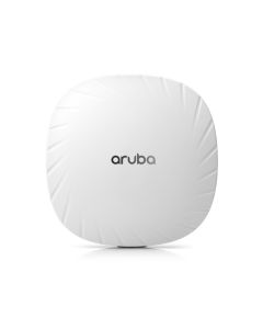 Voorkant van het Aruba AP-515 indoor WiFi 6 access point met Aruba logo