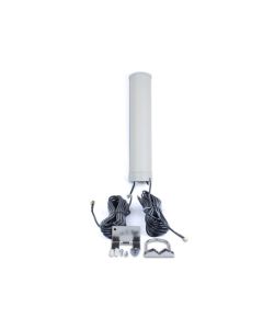 Zijkant van de CELL 0727 4G/3G/2G MIMO omni antenne met 7dbi versterking en 10 meter kabels