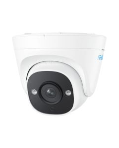 Voorkant met lens van de Reolink P324 outdoor 5MP beveiligingscamera met PoE