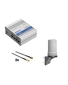 Teltonika RUTX11 4G LTE router met 6.9 dBi CELL MIMO omni antenne met 2 meter kabels