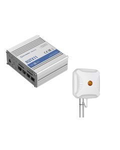 Teltonika RUTX11 4G LTE router met 11 dBi MIMO flatpanel antenne en 5 meter kabels