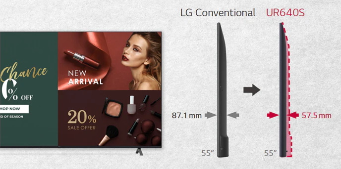 LG UR640S dikte